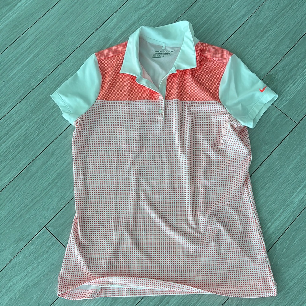 Nike Golf DRI-FIT golf polo shirt size L women
